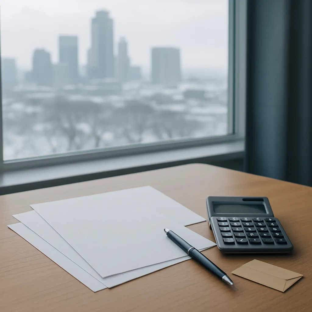Settlement documents and calculator representing Minnesota car accident tax questions
