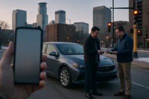 Uber and Lyft crash insurance guide for a Minneapolis collision