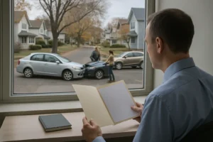 Preexisting condition car accident claim Minnesota with vehicles on a Minneapolis street